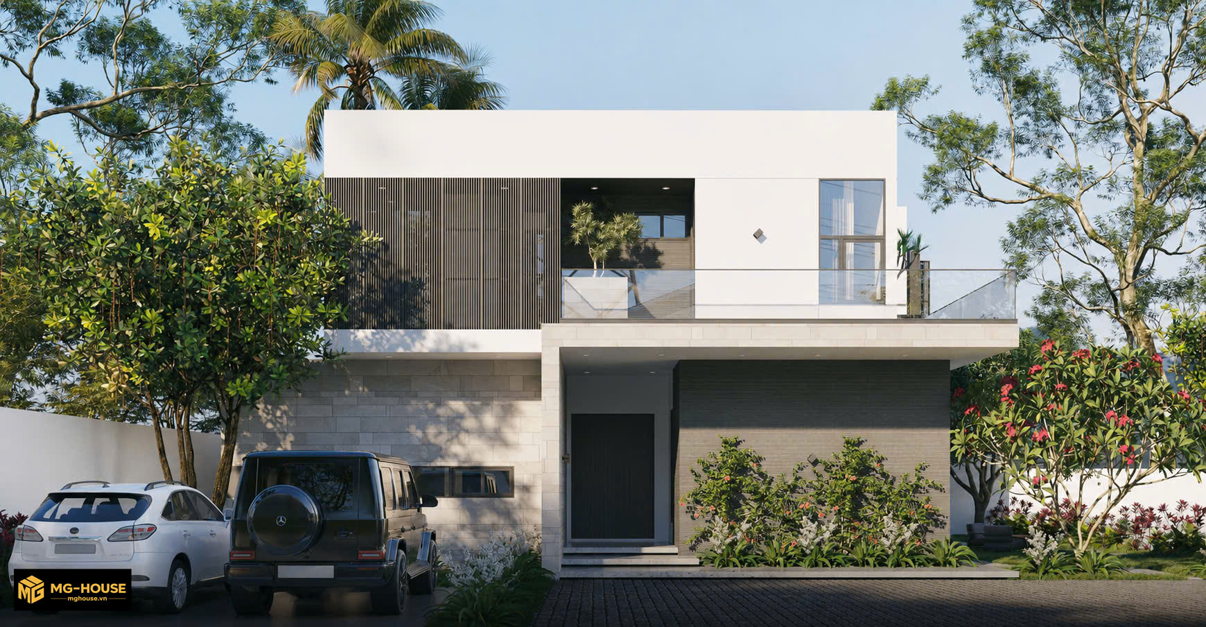 Biệt thự 2 tầng 16 x 17m